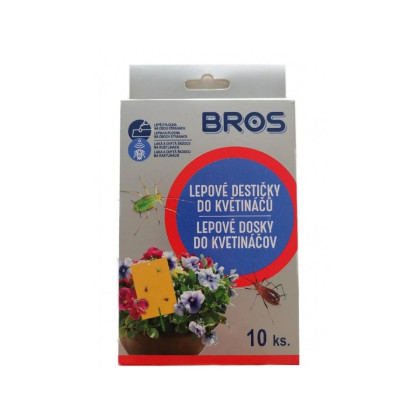 Interiérové lepové doštičky do kvetináča - Bros - 10 ks