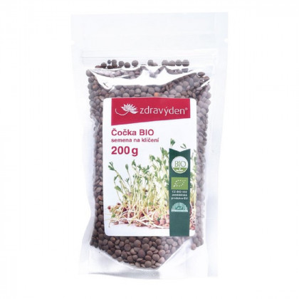 BIO šošovica - predaj bio semien na klíčenie - 200 g