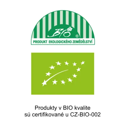 Produkty v BIO kvalite sú certifikované u CZ-BIO 002.