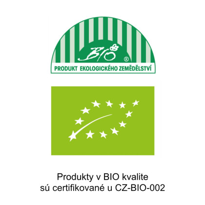 Produkty v BIO kvalite sú certifikované z CZ-BIO-002