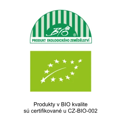 Produkty v BIO kvalite sú certifikovné u CZ-BIO-002