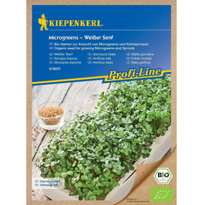 BIO Biela horčica - microgreens - predaj semien - 50 g